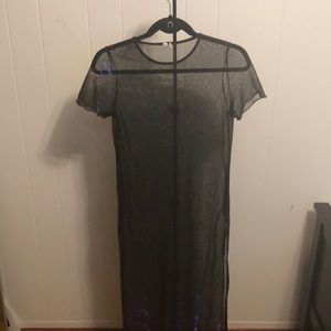 Urban Outfitters Iridescent Sheer Dress
